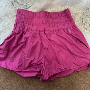 Hot pink free people the way home shorts